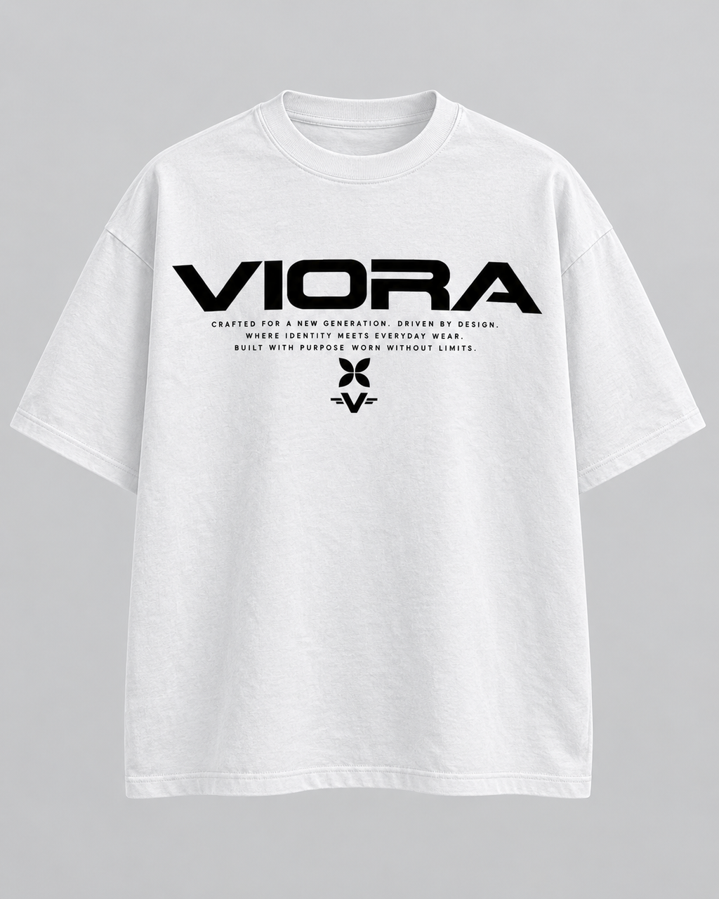 VIORA ARCHIVE ID TEE – White – front