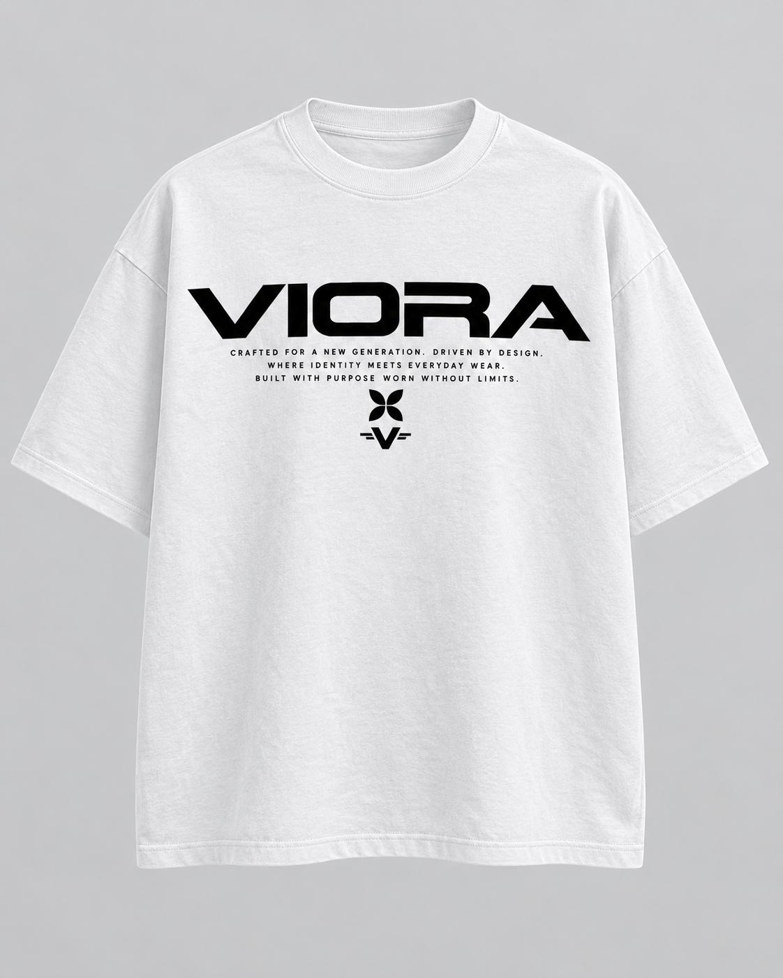 VIORA ARCHIVE ID TEE – White – front