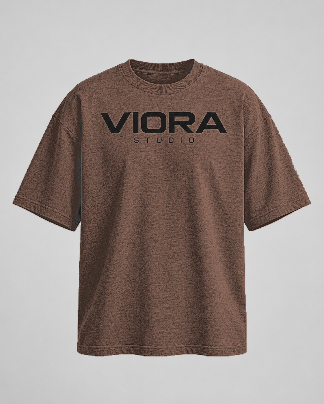 VIORA DISTRICT 26 SYSTEM TEE – Brown – front med VIORA STUDIO