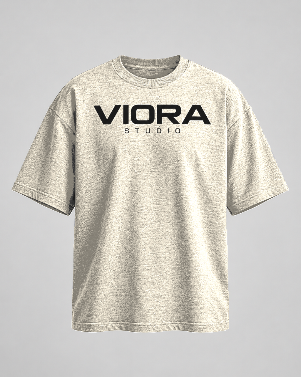 VIORA DISTRICT 26 SYSTEM TEE – Ecru – front med VIORA STUDIO
