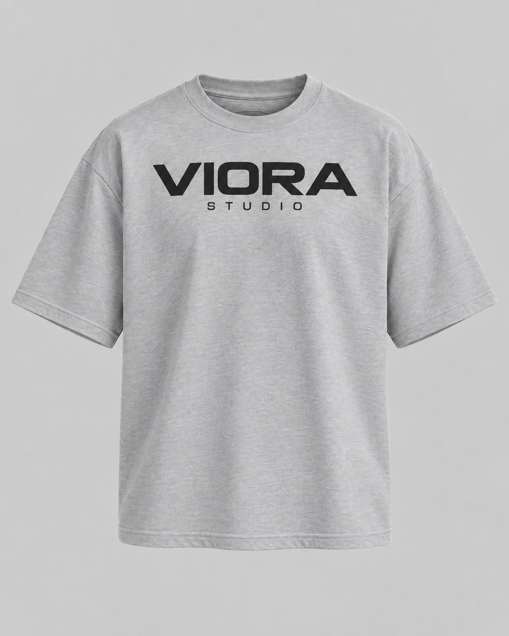 VIORA DISTRICT 26 SYSTEM TEE – Oxford Grey – front med VIORA STUDIO