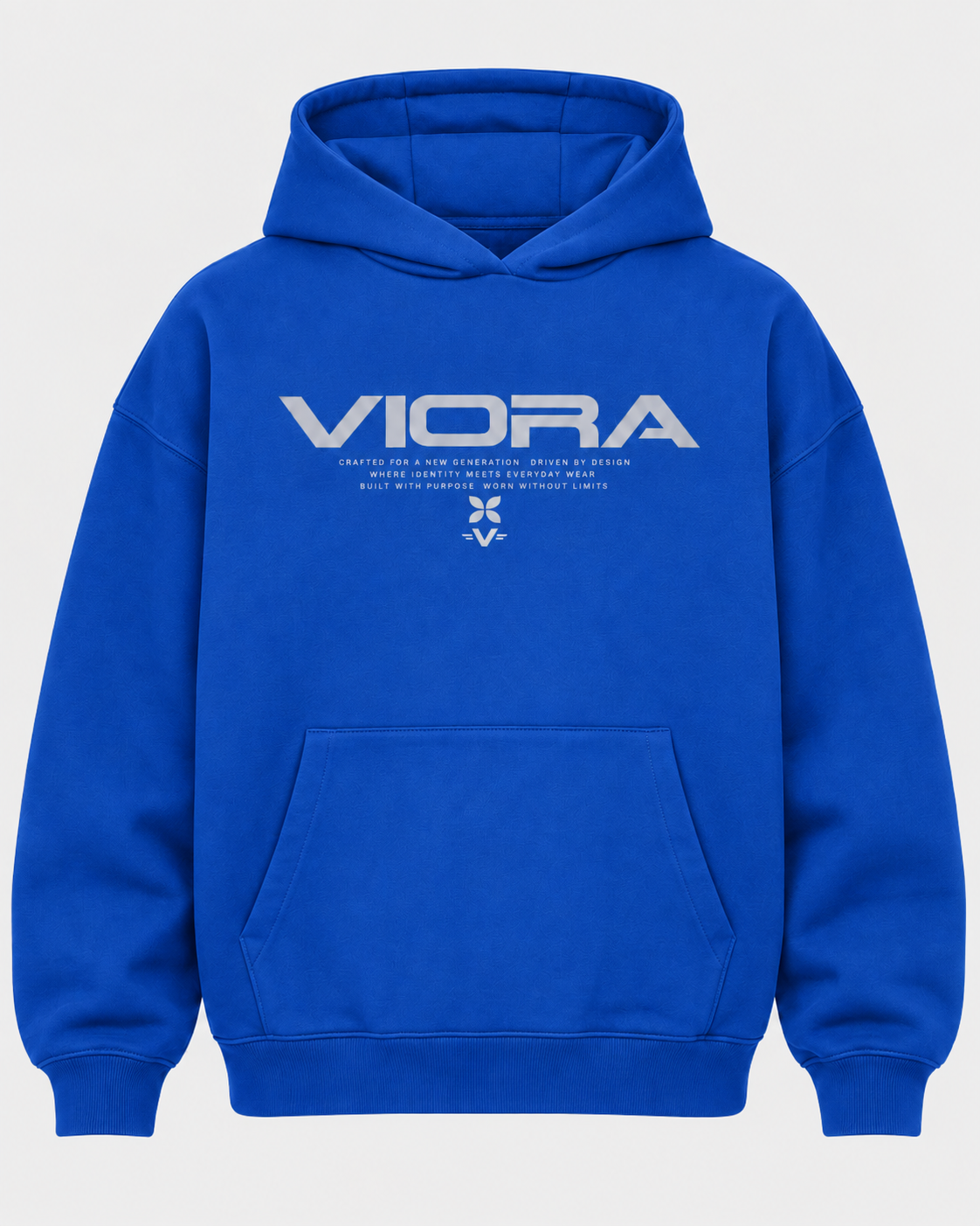 VIORA DRIVEN HOODIE – Bright Royal – front
