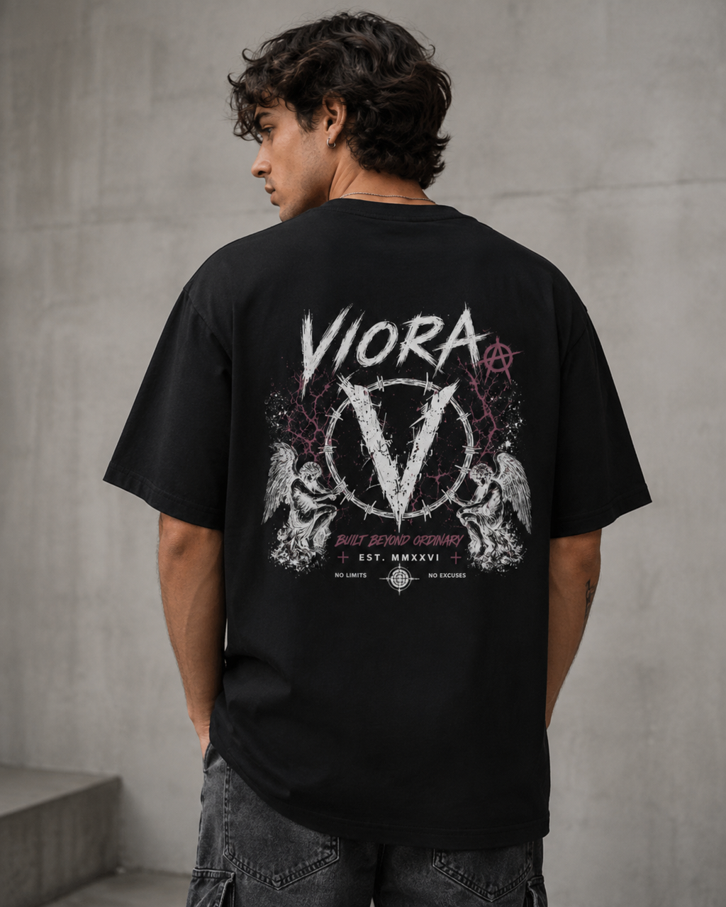 VIORA Essential Oversized T-Shirt – produktbillede 4