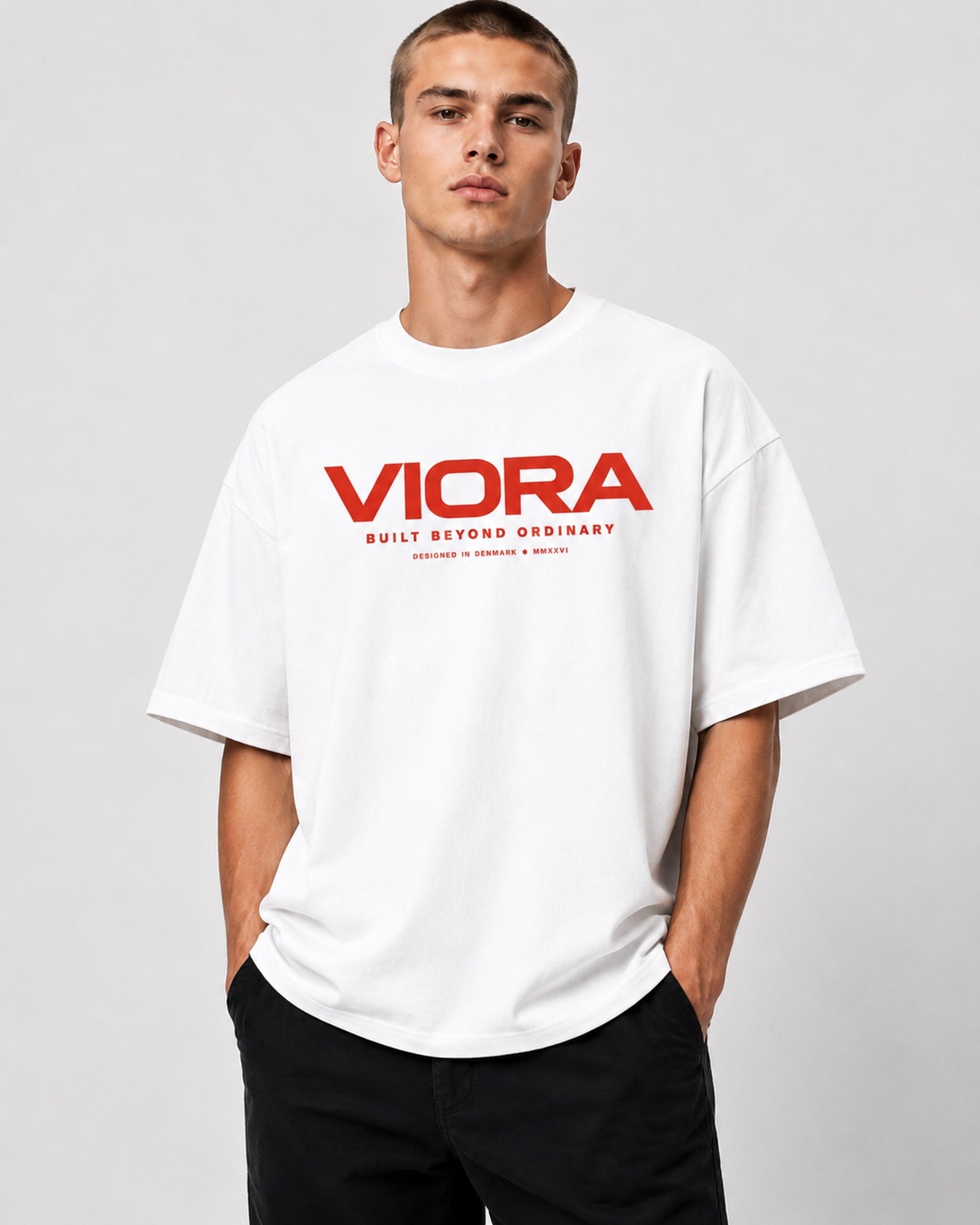 VIORA 26 REDLINE Oversized T-Shirt – produktbillede 4