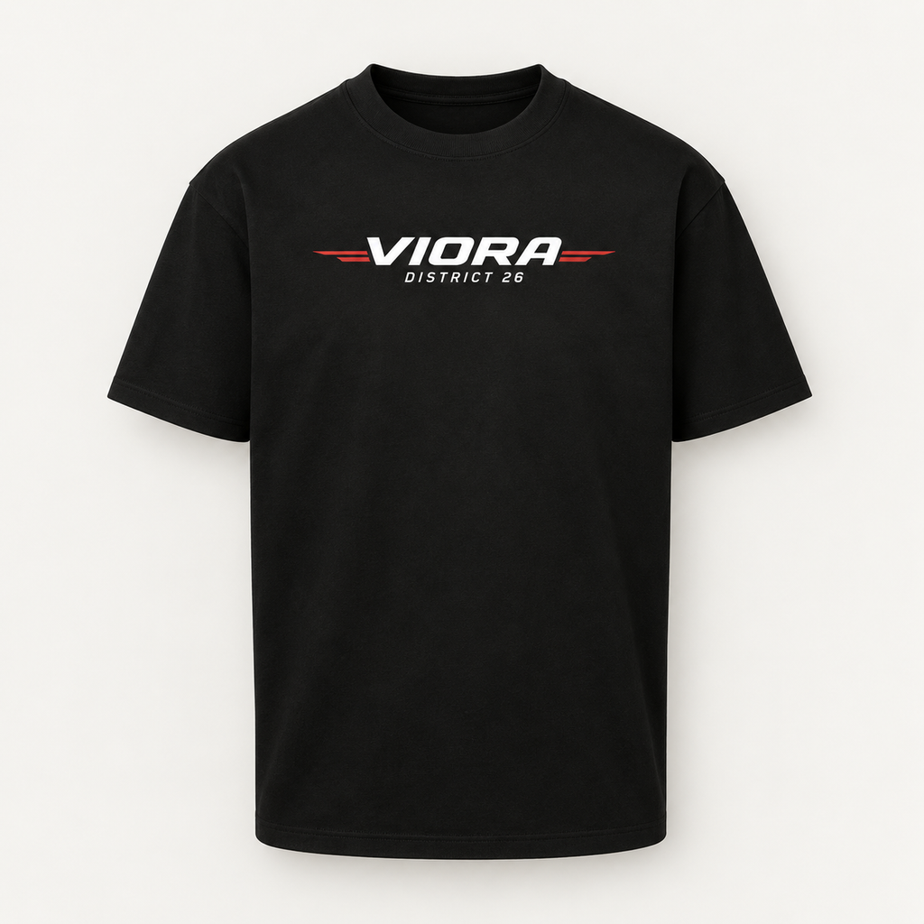 VIORA SIGNAL TEE – professionelt produktbillede front