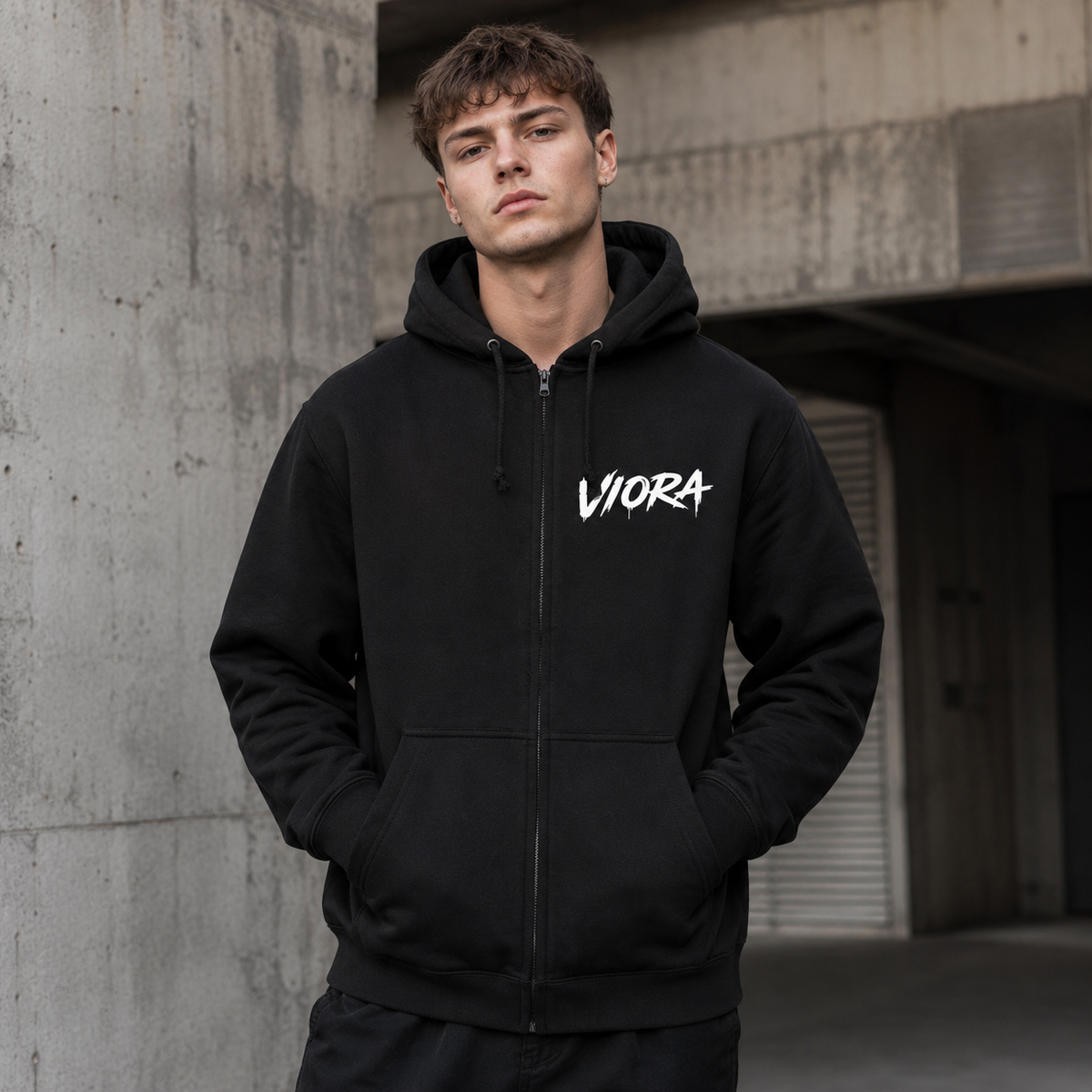 VIORA Essential Urban Zip Hoodie – produktbillede 5